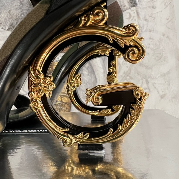 DOLCE AND GABBANA Baroque DG sandals in camouflage patchwork EU:38 - Picture 12 of 12